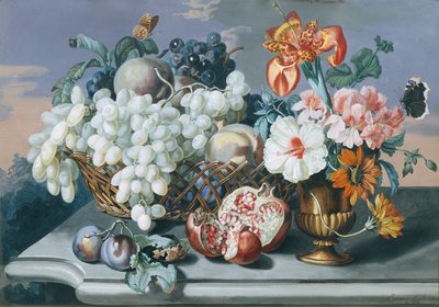 花と果物 作： Eduard Hirschler