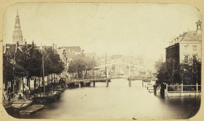 アムステルダムの Zwanenburgwal のビュー 作： Eduard Isaac Asser