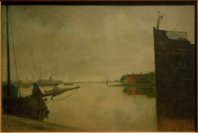 アムステルダムの港 作： Eduard Karsen