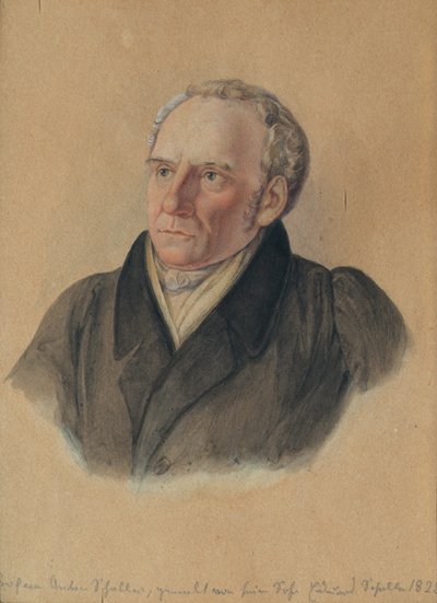 アントン・シャラー教授 (1773–1844)、芸術家の父 作： Eduard Schaller