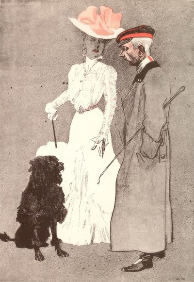 認識しています。私たち女性のことをあまりよく思っていないようです。 作： Eduard Thöny