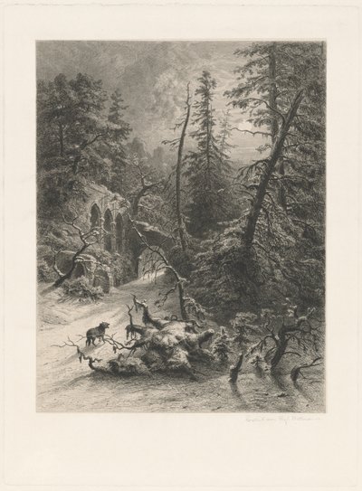 冬 作： Eduard Willmann, after Julius Mařák