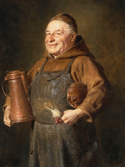 ヴェスパーの前、1909 作： Eduard von Grutzner