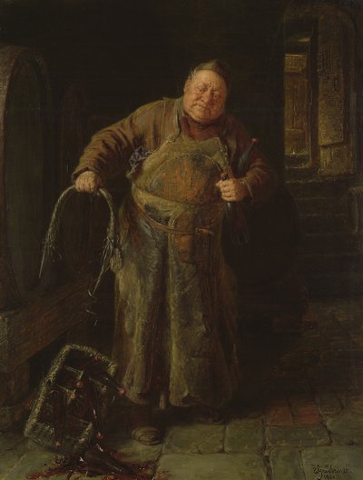 壊れたハンドル、1900 作： Eduard von Grutzner