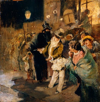 ダルボーノ・エドワード（1841-1915）の「カーニバル 作： Eduardo Dalbono