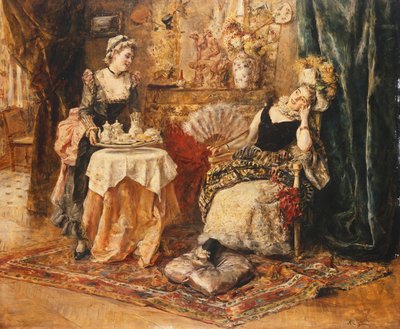 お茶の時間、 作： Eduardo Leon Garrido