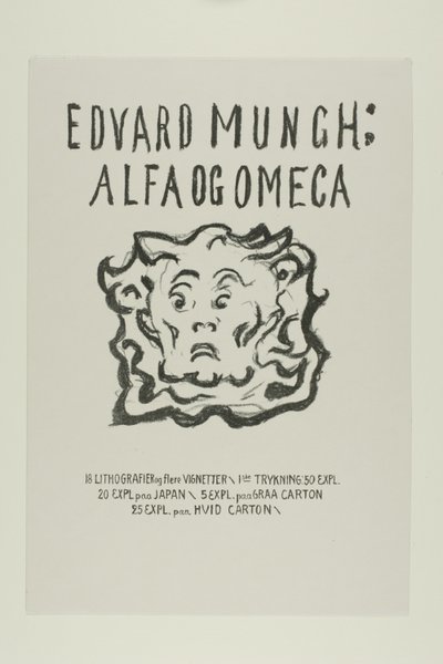 アルファ・アンド・オメガ：タイトルページ 作： Edvard Munch