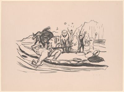 アルファの死 作： Edvard Munch