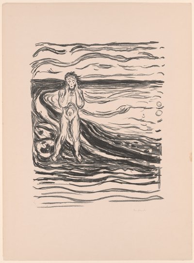 アルファの絶望 作： Edvard Munch