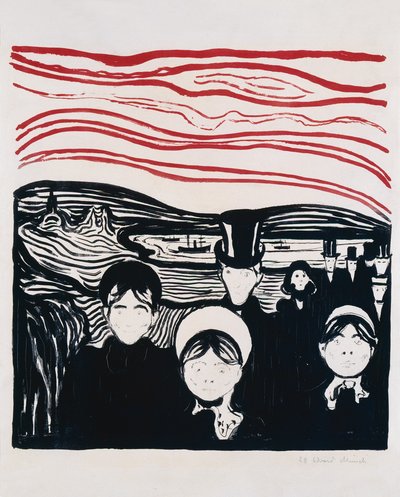 不安感 作： Edvard Munch