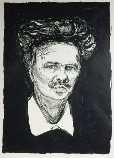 アウグスト・ストリンドベリ (リソ) 作： Edvard Munch