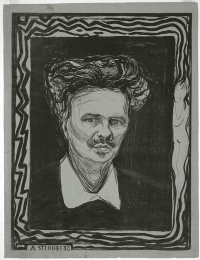 August Strindberg 作： Edvard Munch