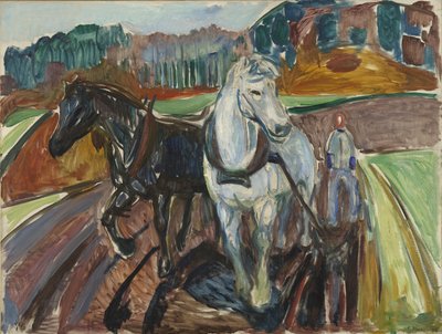 秋の耕作 作： Edvard Munch