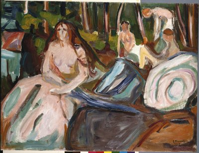 入浴者 作： Edvard Munch