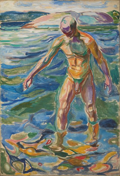 入浴男 作： Edvard Munch