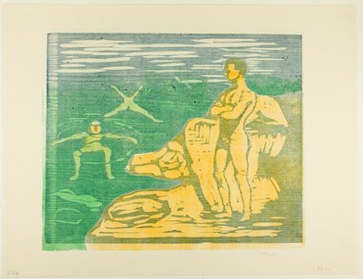 男の子の入浴 作： Edvard Munch