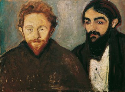 画家のポール・ハーマンと医師のポール・コンタード 作： Edvard Munch