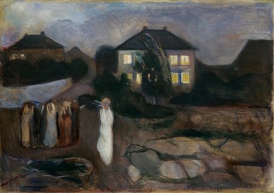 嵐。 1893 作： Edvard Munch