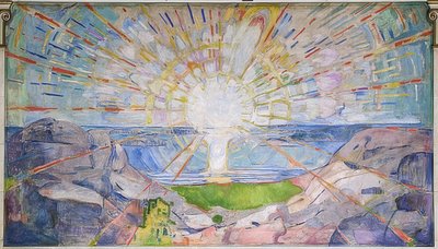 太陽。 1911-16 作： Edvard Munch