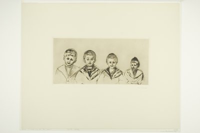 リンデ博士の4人の息子たち 作： Edvard Munch