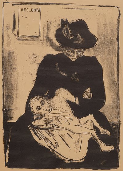 遺産。 1916 作： Edvard Munch