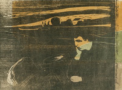 夕方、憂鬱：ビーチで。憂鬱な夜：浜辺で（SCH。144B II） 作： Edvard Munch
