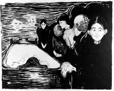 死との戦い（リトグラフ 作： Edvard Munch
