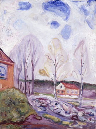 春のアスガルストランド 作： Edvard Munch