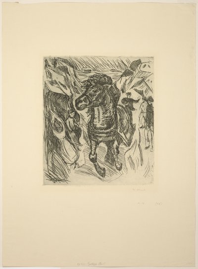 駆ける馬 作： Edvard Munch