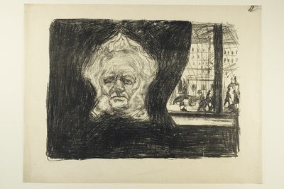 グラン・カフェでのヘンリック・イプセン 作： Edvard Munch