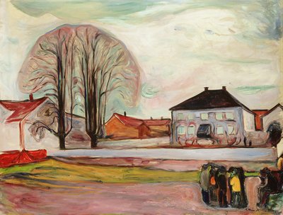 オースゴールストランの家 作： Edvard Munch