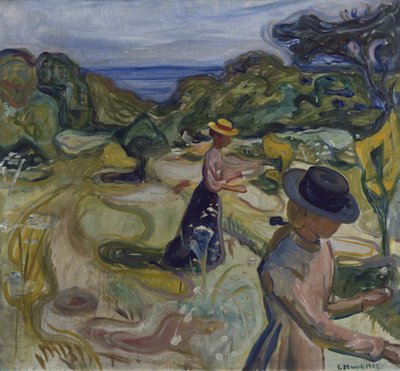 庭で 作： Edvard Munch