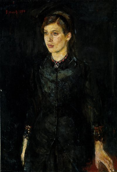 黒のインガー・ムンク 作： Edvard Munch
