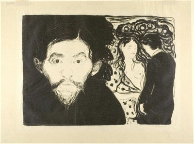 嫉妬Ⅰ 作： Edvard Munch