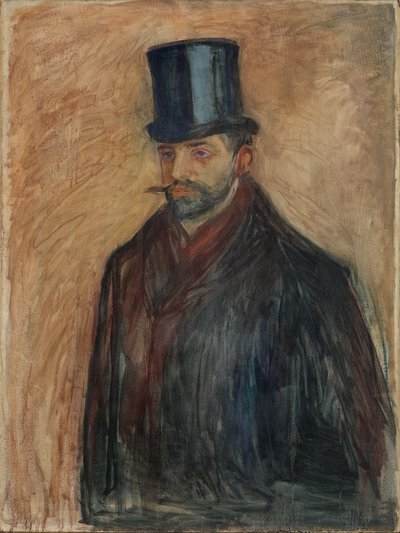Julius Meier-Graefe、1894年頃（キャンバスに油彩） 作： Edvard Munch