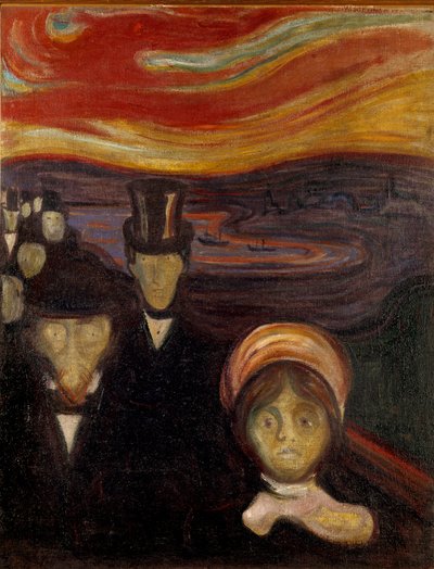 エドヴァルド・ムンクによる苦悩の絵画 作： Edvard Munch