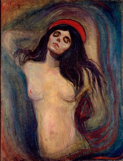 エドヴァルド・ムンクによるマドンナ絵画 作： Edvard Munch
