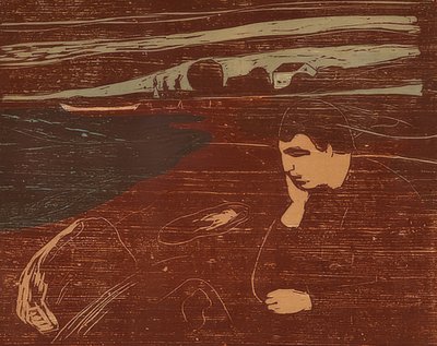 憂鬱III。 1902 作： Edvard Munch