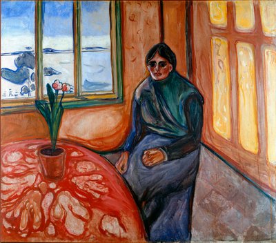 メランコリー（ローラ） エドヴァルド・ムンク（1863-1944）の絵画 1899年 日110x126 cm オスロ、市立アートコレクション・ムンク美術館（Musee Munch 作： Edvard Munch