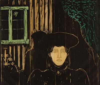 月光。 1896 作： Edvard Munch