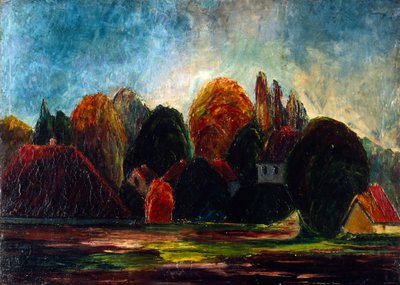 ノルウェーの風景 作： Edvard Munch