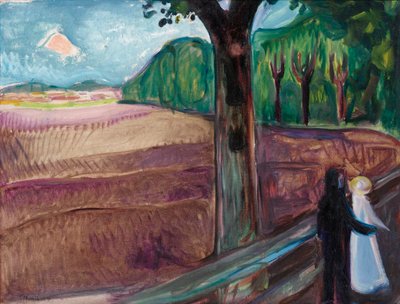 エドヴァルド・ムンク（1863-1944）の「夏の夜（Sommernatt）」の絵 作： Edvard Munch
