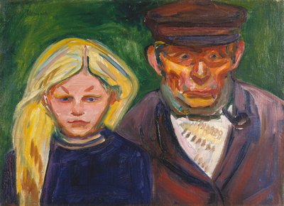 老漁師とその娘 作： Edvard Munch