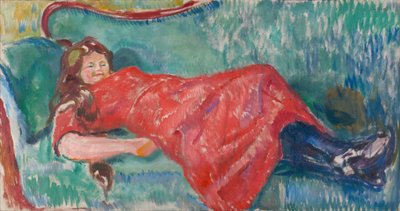 ソファーで 作： Edvard Munch