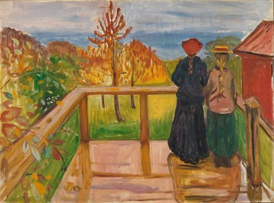 ベランダで 作： Edvard Munch