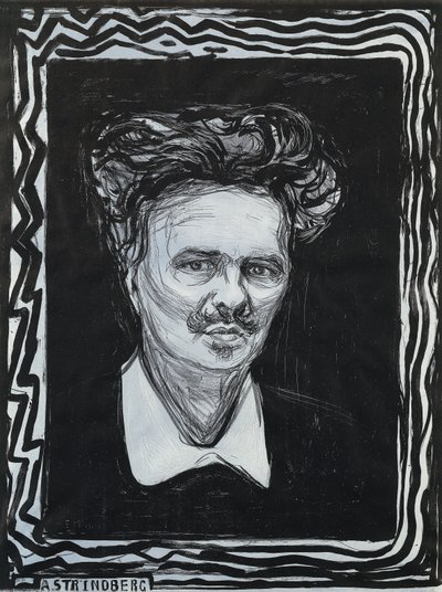 肖像画ストリンドバーグ;肖像画ストリンドバーグ 作： Edvard Munch