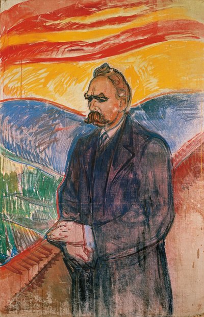 フリードリッヒ・ニーチェの肖像 1906年頃 （油彩・キャンバス 作： Edvard Munch