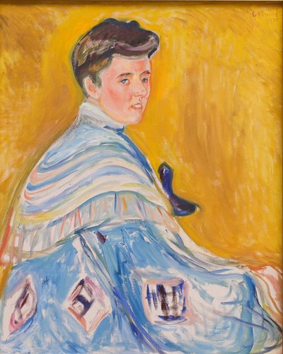 ハンニ・エッシェの肖像、エドヴァルド・ムンク (1863-1944)。 キャンバスに油彩 作： Edvard Munch
