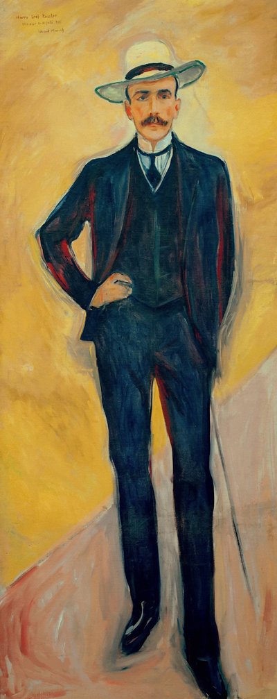 ハリー・グラフ・ケスラーの肖像1868-1937、1906。 作： Edvard Munch