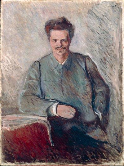 ヨハン・アウグスト・ストリンドベリの肖像（油彩・キャンバス 作： Edvard Munch